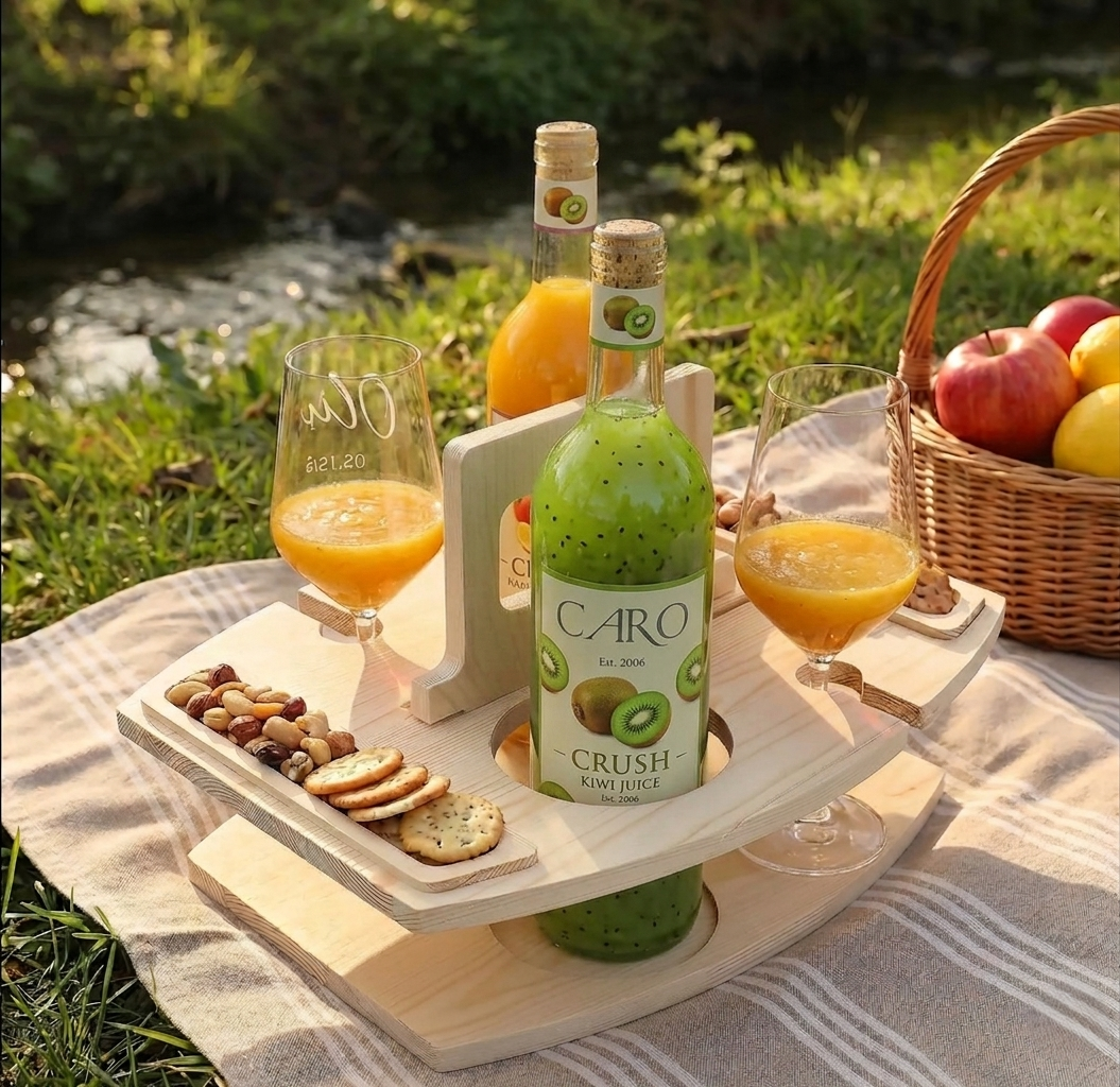Table de Pique-Nique Portable en Bois