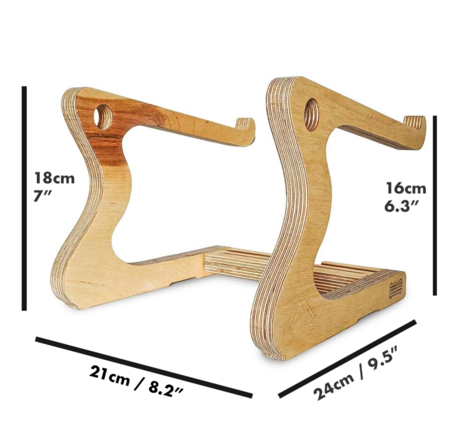 Support d'Ordinateur Portable et Téléphone en Bois Éco-responsable