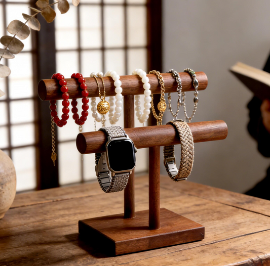 Porte-Bijoux en Bois Fait Main – Le Cadeau Idéal pour la Fête des Mères