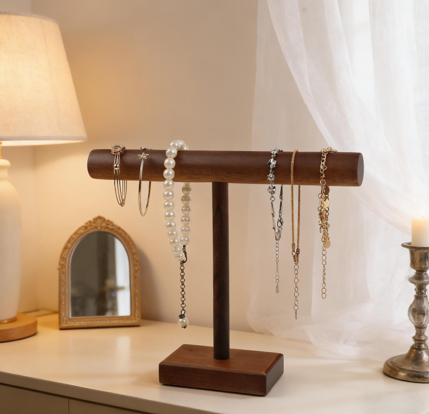 Porte-Bijoux en Bois Fait Main – Le Cadeau Idéal pour la Fête des Mères