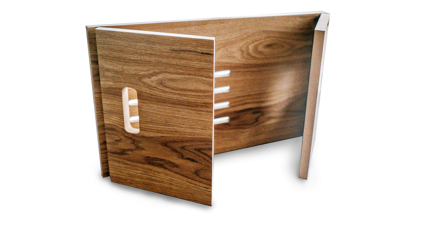 Table de Lit en Bois – Support de Canapé en Bois avec Porte-Gobelet intégré